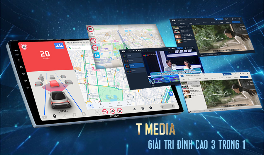 T MEDIA - Tích hợp 3 tiện ích giải trí trong 1