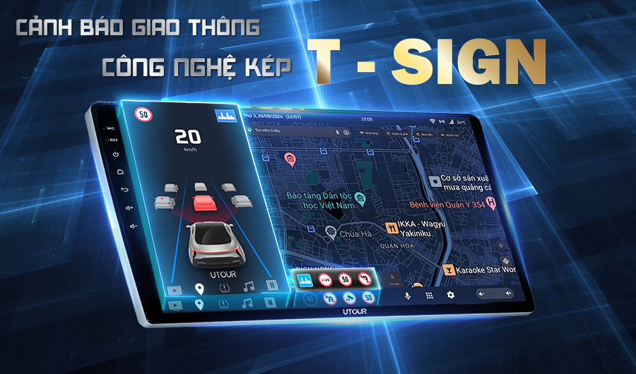 Cảnh báo giao thông công nghệ kép T-Sign x AI Camera Scan hiện đại