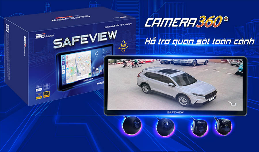 Hệ thống camera 360 độ hỗ trợ quan sát toàn cảnh