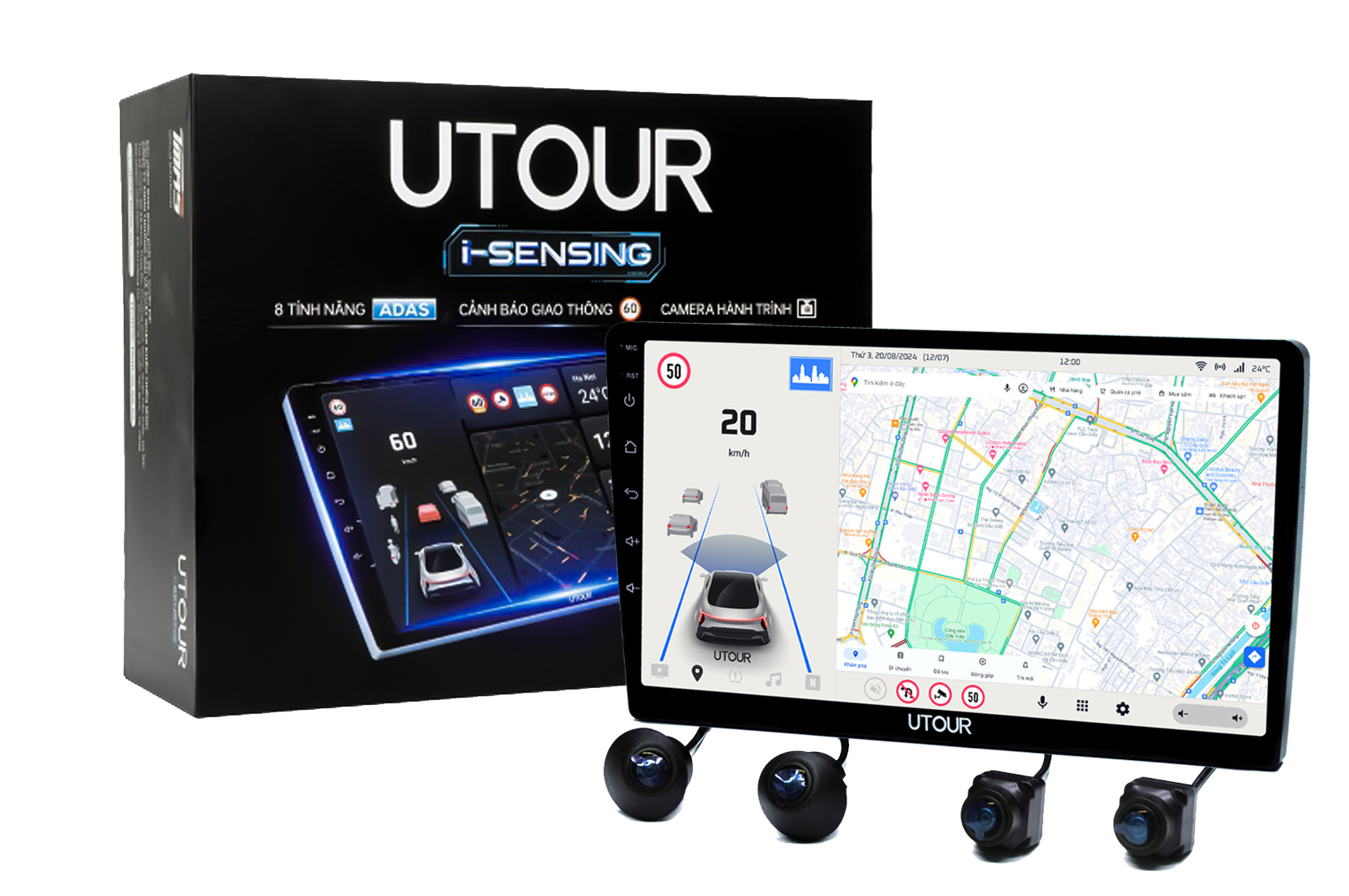 Màn hình liền Camera 360 AI ADAS UTOUR US360-i1 Phụ Kiện Suzuki XL7