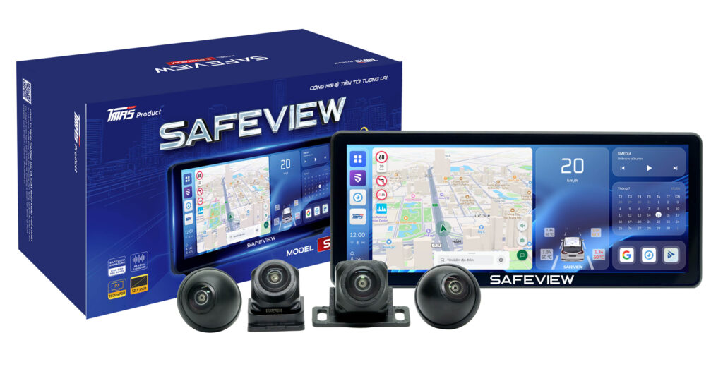 Màn hình Android Safeview S Premium 12.3 inch liền camera360