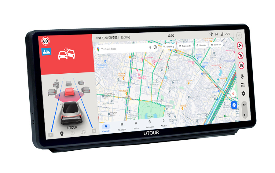 Màn hình liền Camera 360 AI ADAS UTOUR US360 – i12
