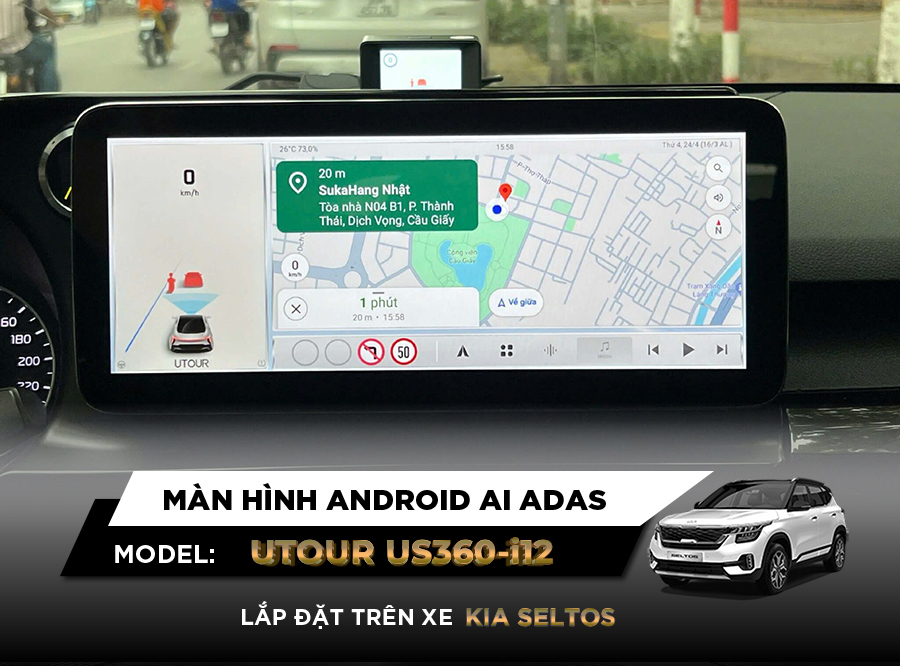 Màn hình liền Camera 360 AI ADAS UTOUR US360 – i12