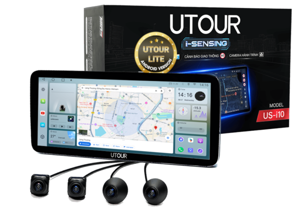 Màn hình Android liền camera UTOUR Lite US 360-i10 (10,33") RAM 4GB, ROM 32GB